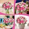 6-Piece Blush Pink Artificial Peonies – Silk Faux Peony Bouquets for Wedding Centerpieces, DIY Floral Arrangements, Home Decor & Vase Displays
